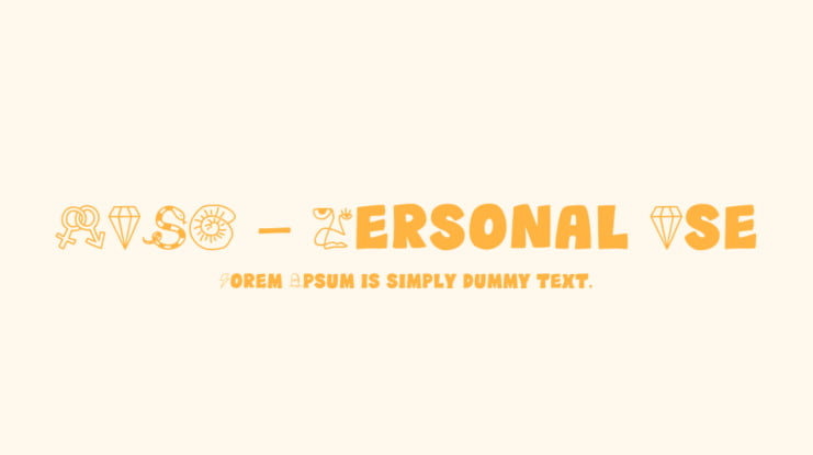 WUSH - Personal Use Font