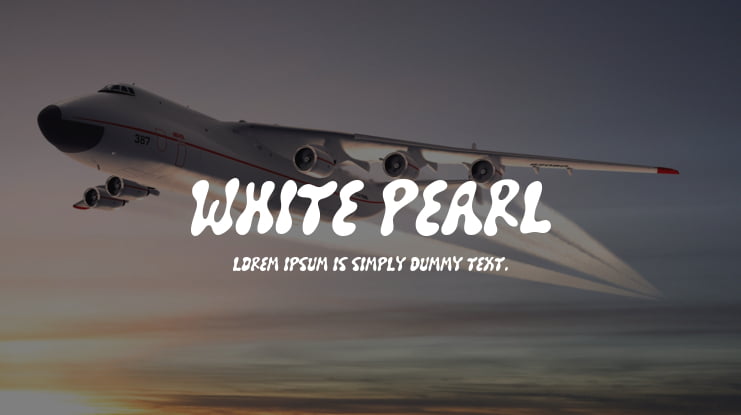 White Pearl Font