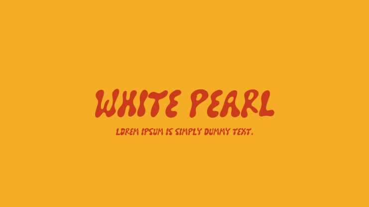 White Pearl Font