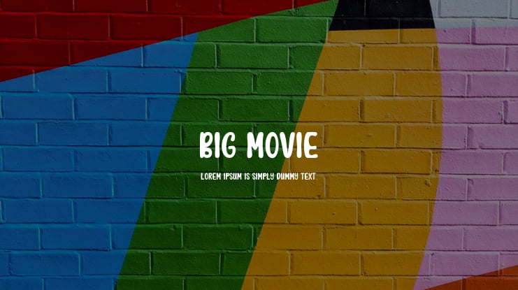 Big Movie Font