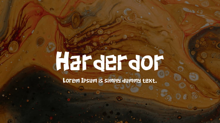 Harderdor Font