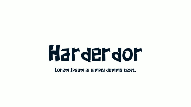 Harderdor Font