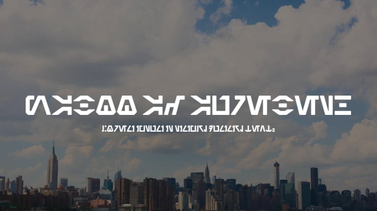 Naboo AF Aurebesh Font