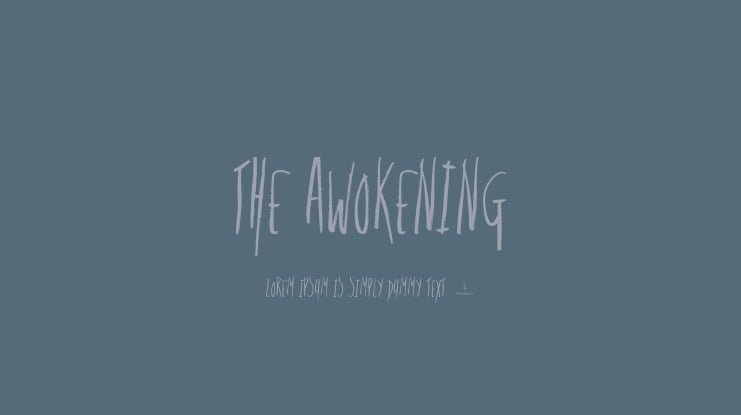 The Awokening Font