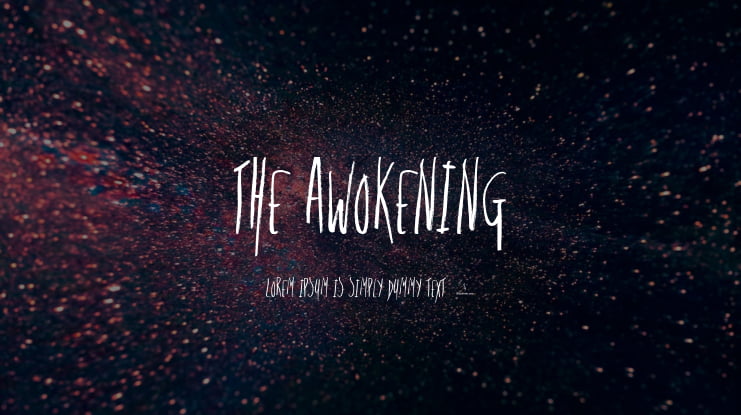 The Awokening Font