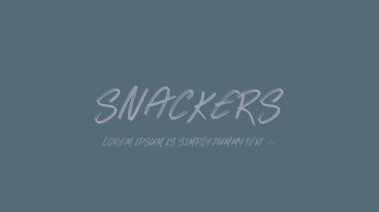 Snackers Font