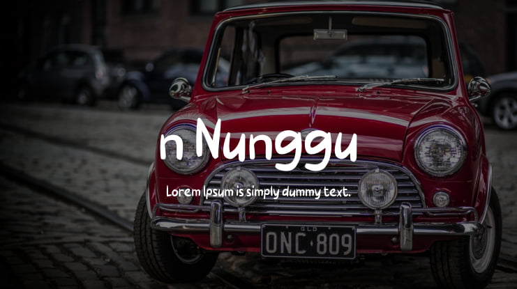 n Nunggu Font