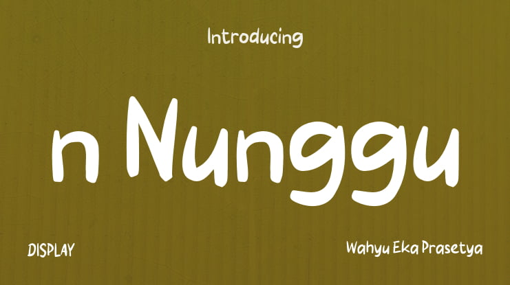 n Nunggu Font