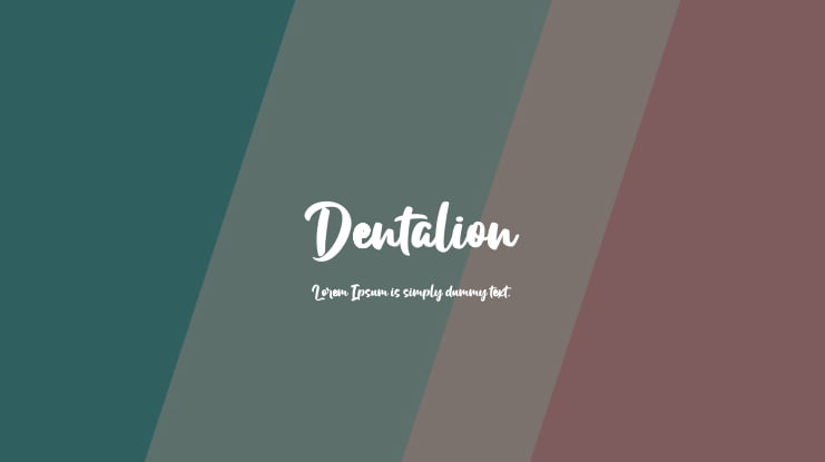 Dentalion Font