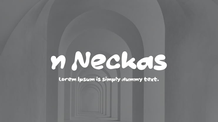 n Neckas Font