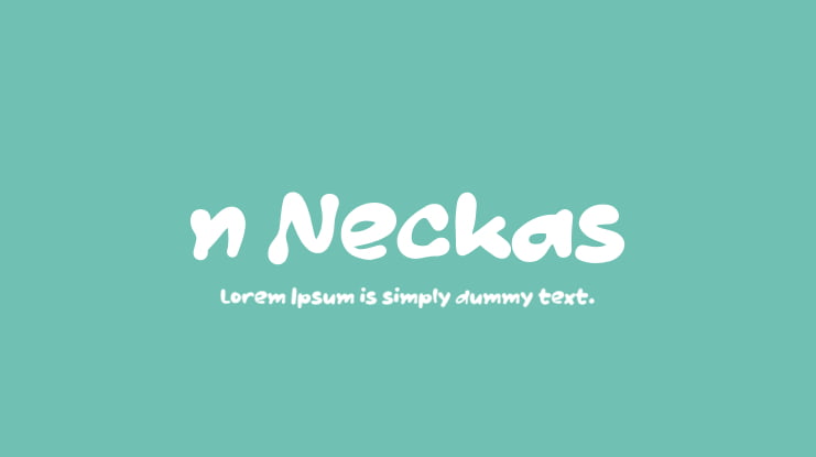 n Neckas Font