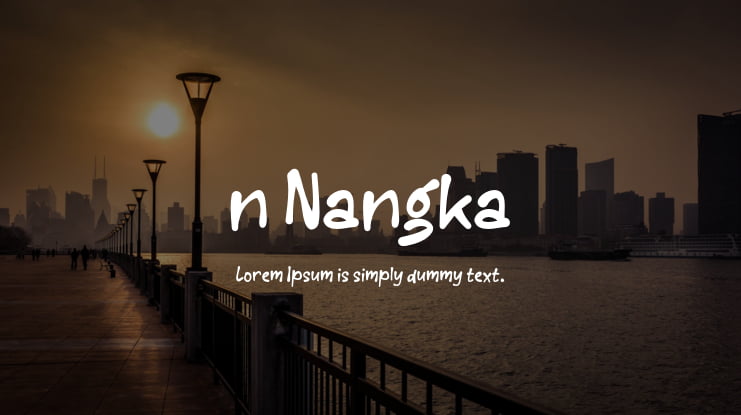 n Nangka Font