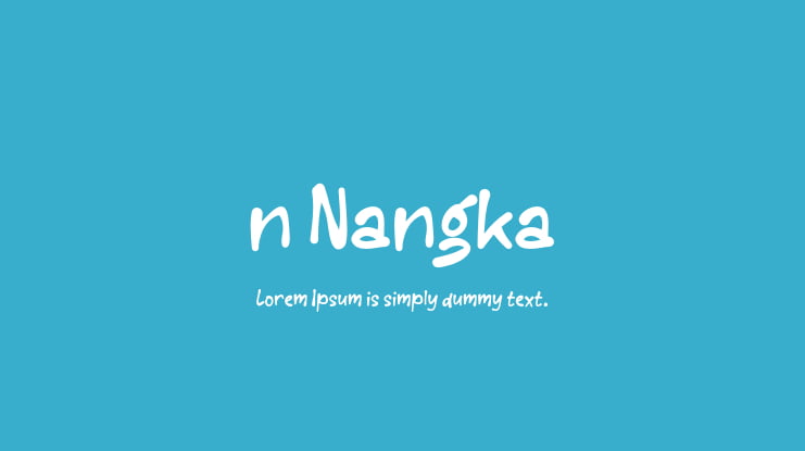 n Nangka Font