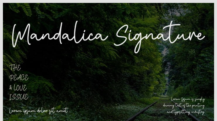 Mandalica Signature Font