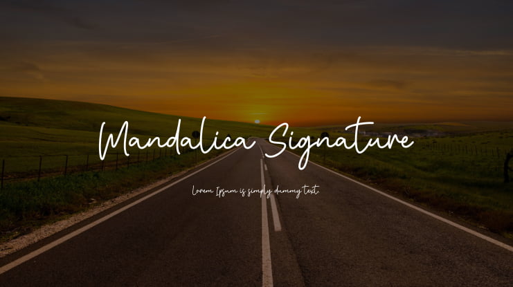 Mandalica Signature Font