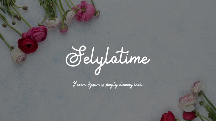 Selylotime Font