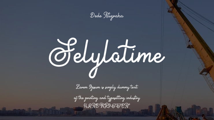 Selylotime Font