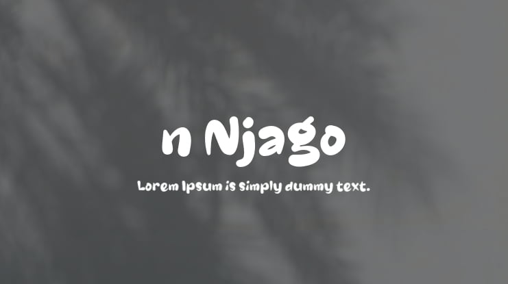 n Njago Font