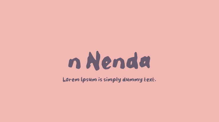 n Nenda Font