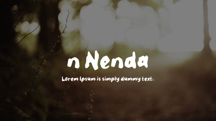 n Nenda Font