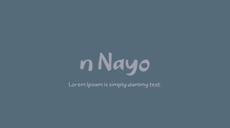 n Nayo Font