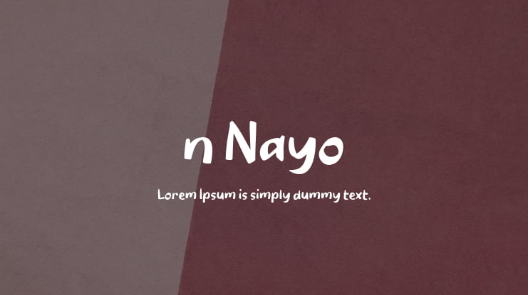 n Nayo Font