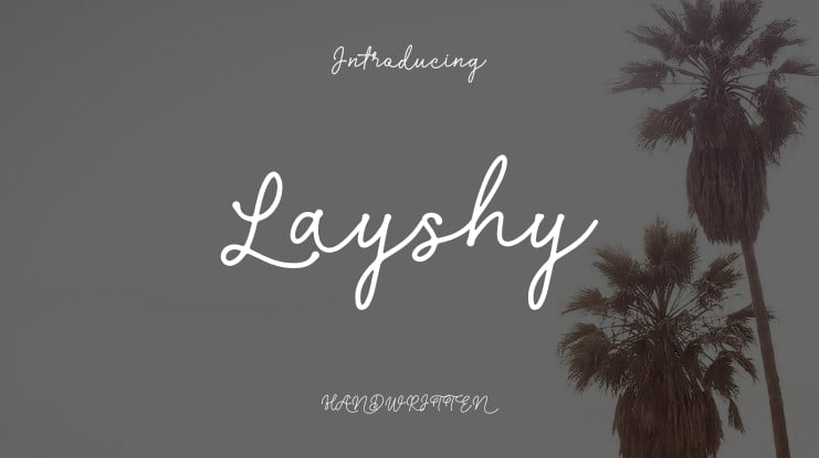 Layshy Font