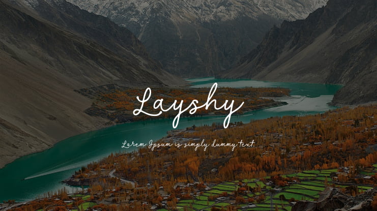 Layshy Font