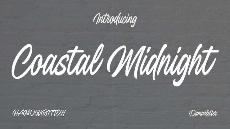 Coastal Midnight Font