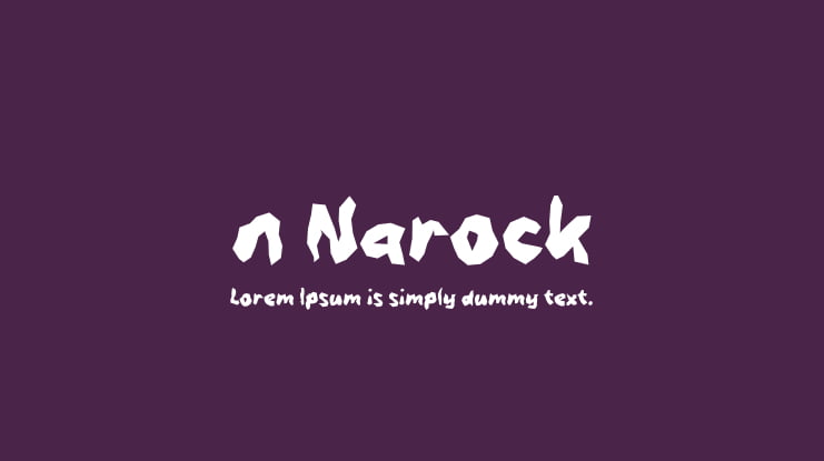 n Narock Font