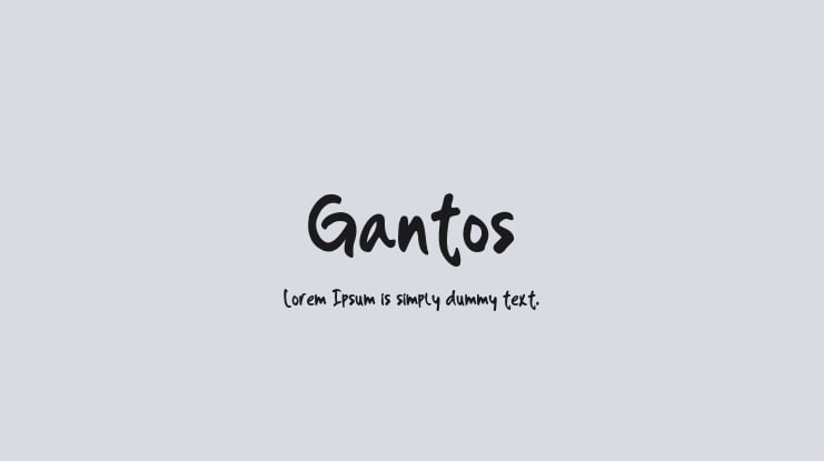 Gantos Font