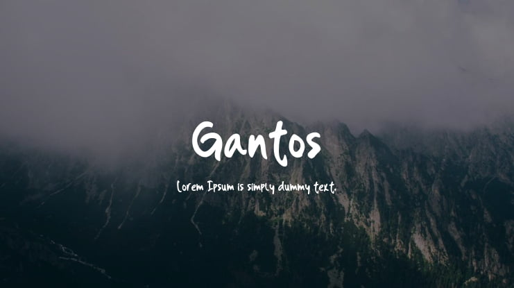 Gantos Font