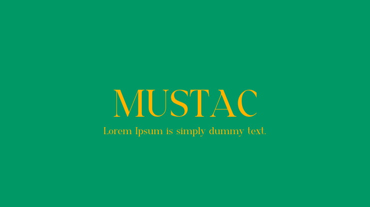 MUSTAC Font