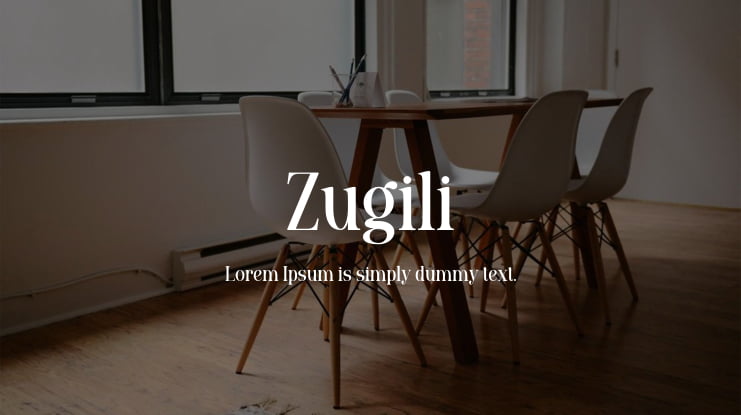 Zugili Font Family