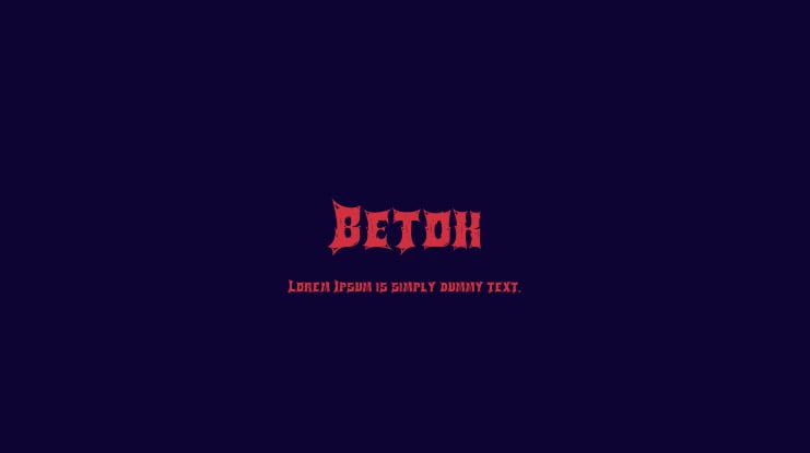 Betok Font