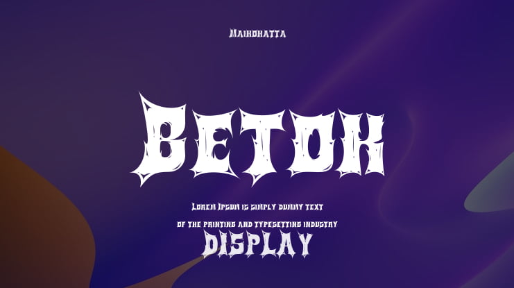 Betok Font