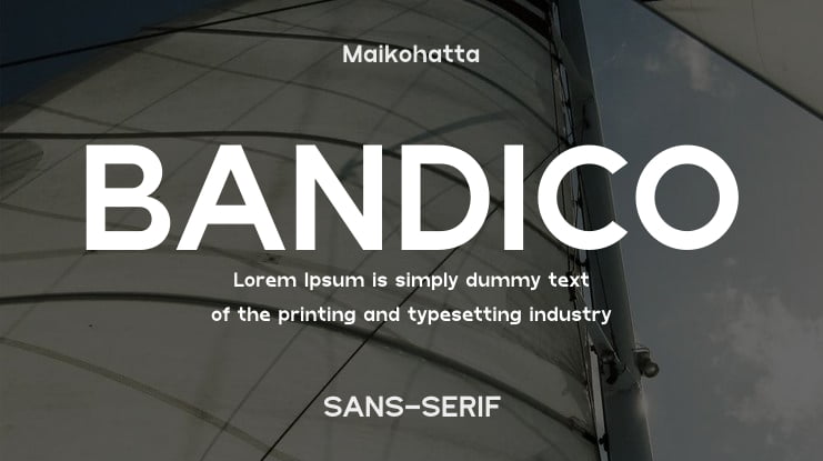 BANDICO Font Family