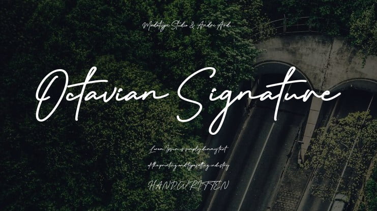 Octavian Signature Font