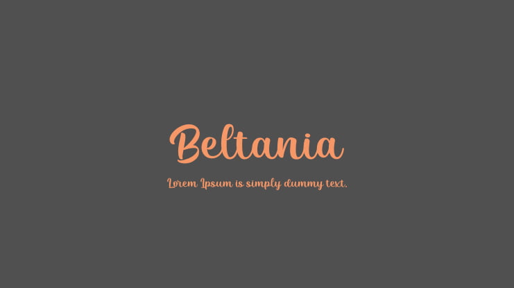 Beltania Font