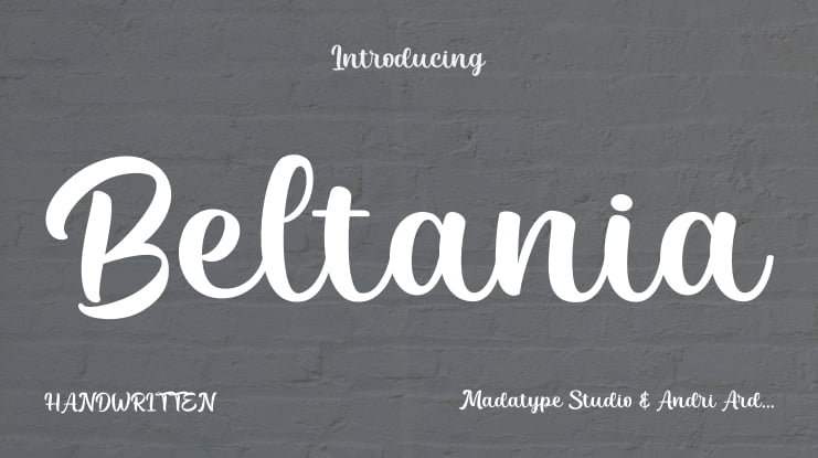 Beltania Font