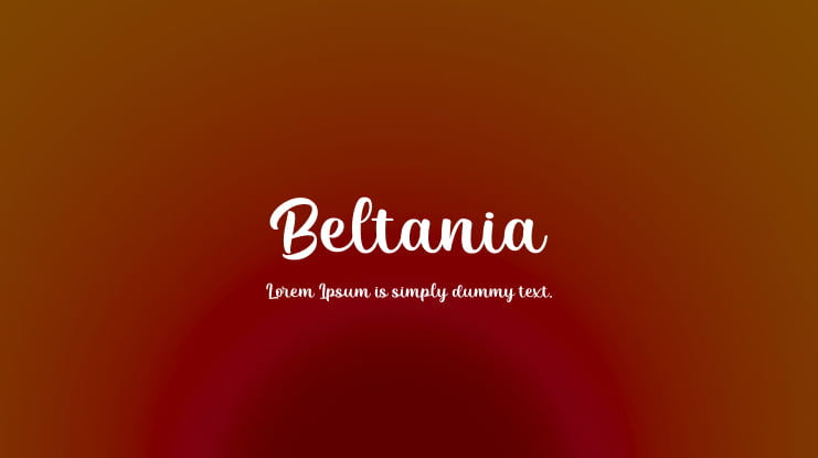 Beltania Font