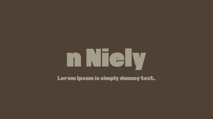 n Niely Font