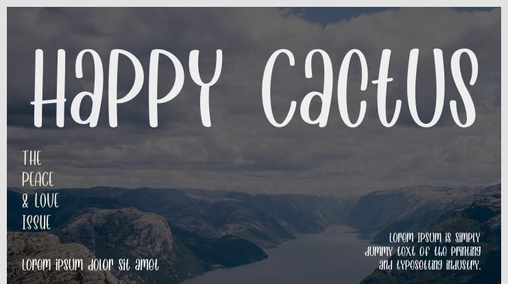 Happy Cactus Font