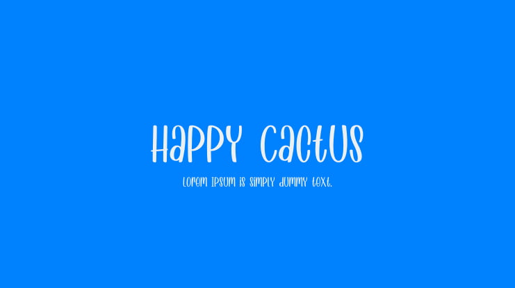 Happy Cactus Font