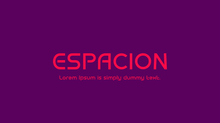 ESPACION Font