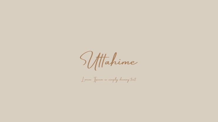 Uttahime Font