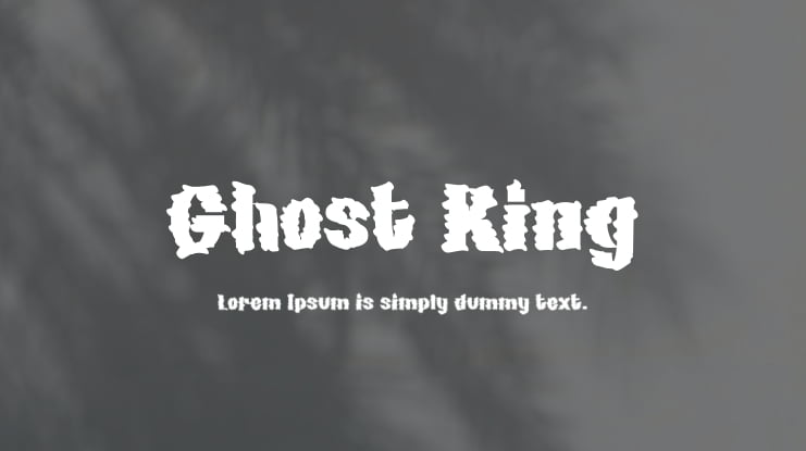 Ghost King Font