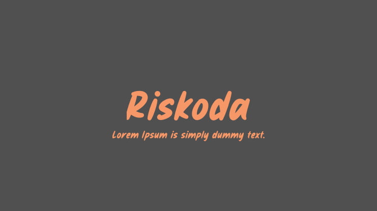 Riskoda Font