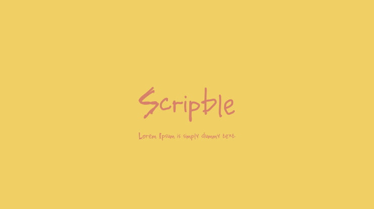 Scripble Font