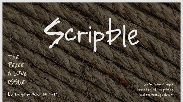 Scripble Font